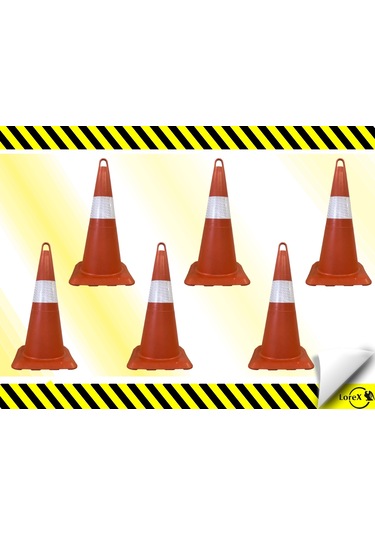 Lorex Lr-0250 Kırılmaz Trafik Konisi 6'lı