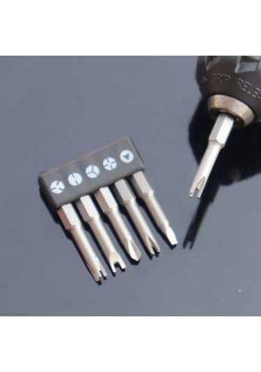 Pazly Y Üçgen Uçlu Tornavida Seti, Özel Noktalı İç Çapraz Bit, 50mm 5 Adet/takım