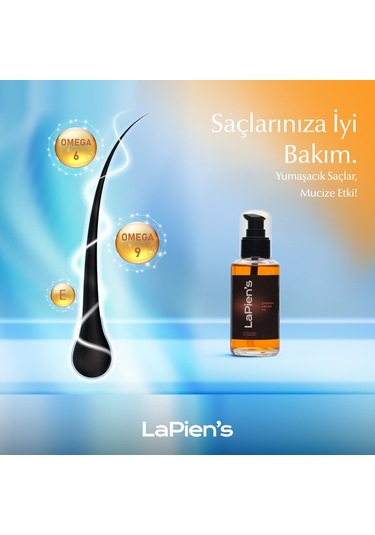 Lapien's Yıpranmış Kuru Saçlara Özel Yoğun Besleyici Argan Bakım Yağı 100 ML