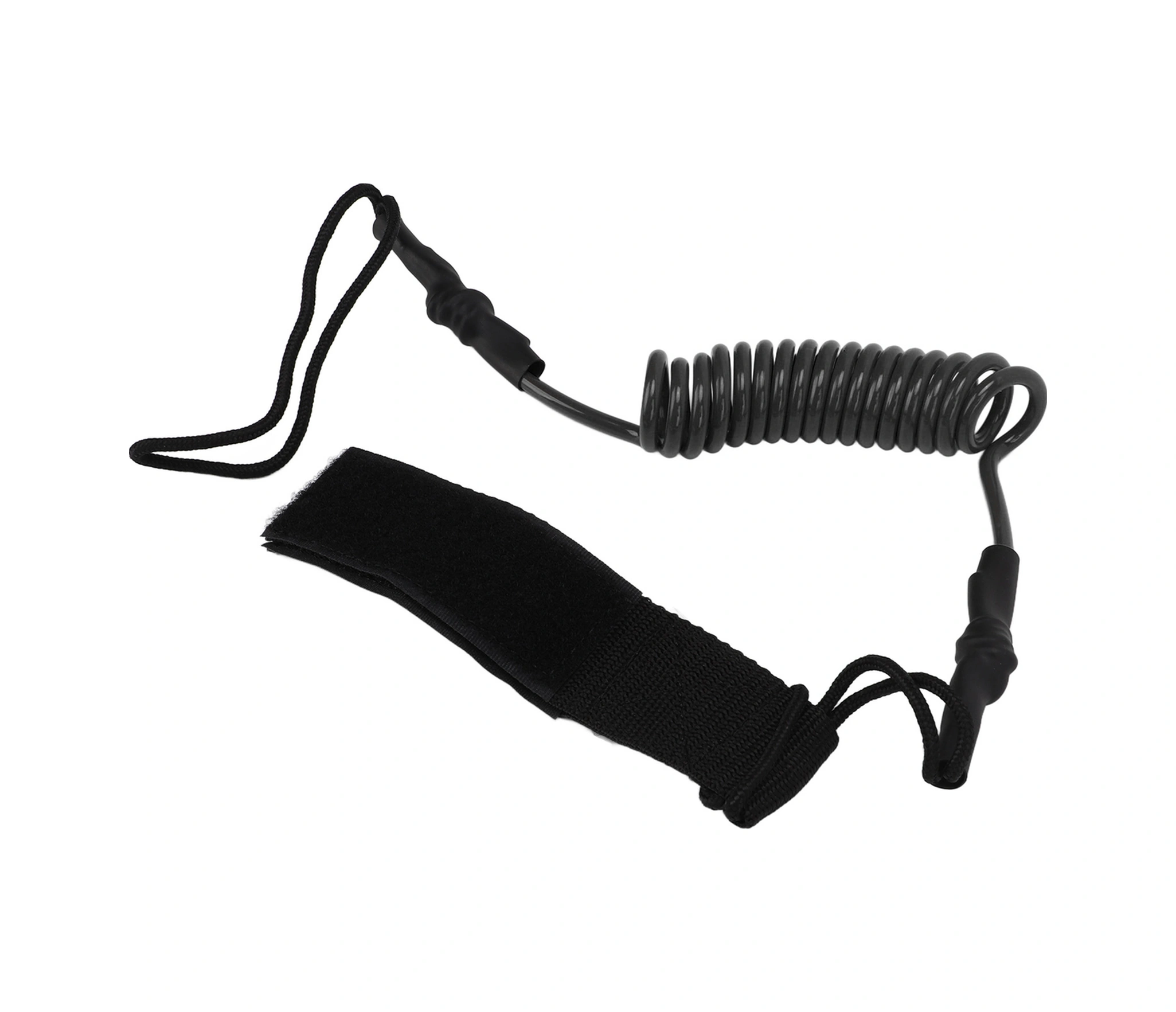 Vkemall Tpu Kayak Kayık Çubuk Güvenlik Kordonu: Dalgalar Tahtası İçin Kayıp Engelleme, Esnek Yaylı, Halka Kanca Ve Ayarlanabilir, Siyah