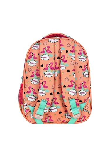 Waddell Turuncu Flamingo Somon Kız Çocuk İlkokul Çantası ve Besle