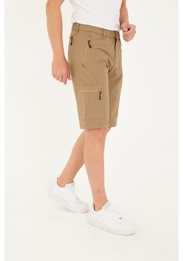 Camp Scoutland Camp715 Outdoor Tactical Su İticili Yazlık Erkek Taktik Şort Bej