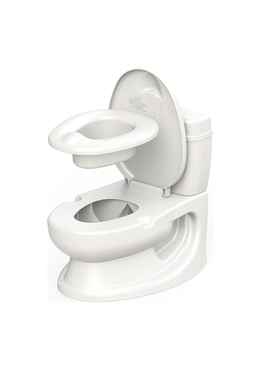 Dolu Beyaz Eğitici Bebek Tuvalet Lazımlık Beyaz