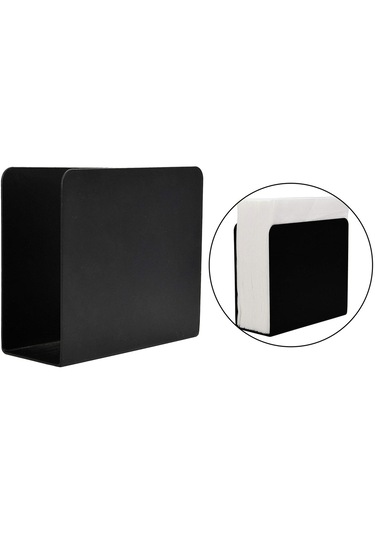 Homyl Peçetelik Dekoratif Mutfak Için Doku Tutucu Siyah
