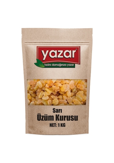 Yazar Sarı Üzüm Kurusu 1 KG