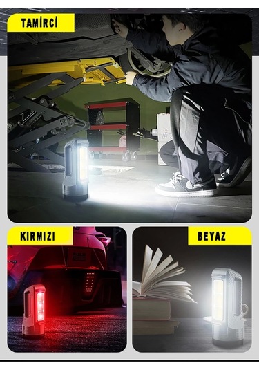 Güçlü Şarjlı Fener Masa Lambası Wt-603 Çok Renkli