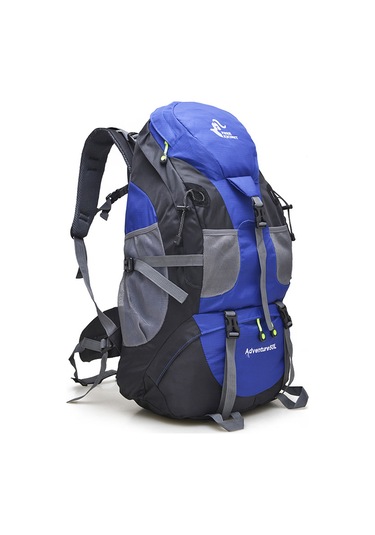 Fosenze 50 Litre Su Geçirmez Sırt Çantası - Erkek Ve Kadınlar İçin Doğa Yürüyüşü Ve Kamp Çantası Fk0396 Mavi Mavi