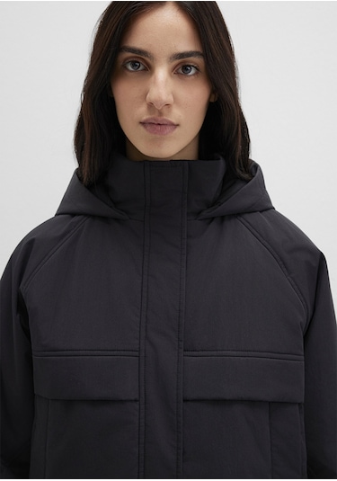 Mavi - Kapüşonlu Siyah Ceket 1110348-900 Siyah