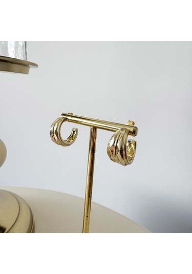 Masaliko Ci Gümüş Küpe Ms3173, 925 Ayar Gümüş Altın