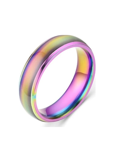 Novahub Çok Renkli Sıcaklık Ve Renk Değişimi Yüzük Avrupa Ve Amerika Moda Renkli Çift Yüzük Pop El Aksesuarları 9 Çok Renkli - 9 Çok Renkli