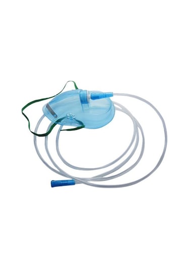 Oksijen Solunum Maskesi Haznesiz Yetişkin Maske (10 Adet)