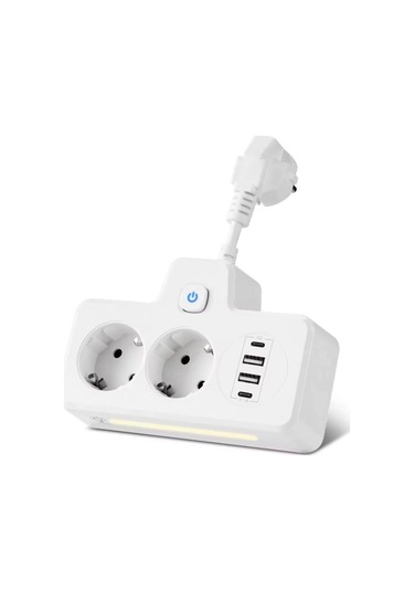 Sonx Çok Fonksiyonlu Akım Korumalı Priz Ve Usb Şarj İstasyonu - Ayarlanabilir Gece Lambalı 0.12 M