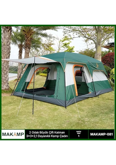 Makamp 2 Odalı Kamp Çadırı Çok Renkli