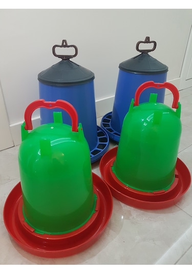 2 Adet Tavuk 15 Kg Yemlik 2 Adet 10 Lt  Suluk
