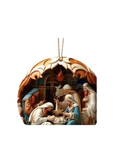 Lijinxu Noel Pencere Kolye Zanaat Noel Paskalya Tatili Stil C