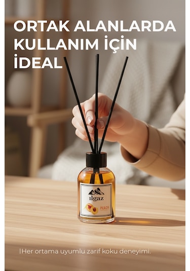 Ilgaz Reed Diffuser Oda Kokusu Bambu Çubuklu Şeftali 110 ML
