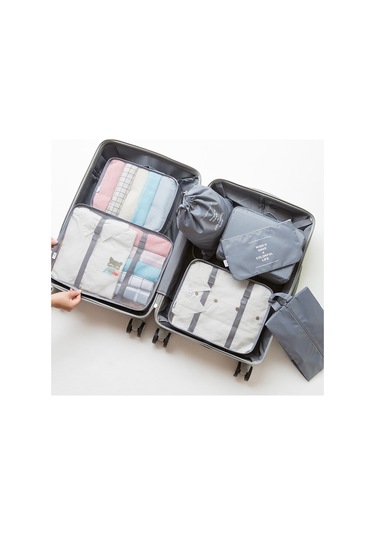 Dinosaurs Venta 8 Parça Valiz Düzenleyici Seti Seyahat Saklama Çantası06 Altın