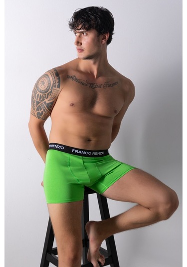 Franco Renzo Erkek 6'lı Lüx Kutulu Pamuklu Ve Likralı Boxer Yeşil - Haki - Beyaz - Hardal - Taş - Bebe Mavi Franco Renzo Erkek 6'lı Lüx Kutulu Pamuklu Ve Likralı Boxer Yeşil - Haki - Beyaz - Hardal - Taş - Bebe Mavi