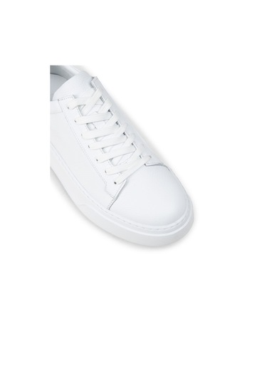 Deery Erkek Hakiki Deri Beyaz Sneaker Ayakkabı - 04651mbyze01