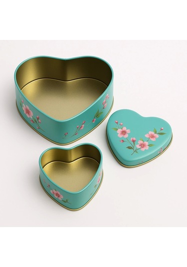 Kalpli Kutu 3 Farklı Boy Hediye Kutusu Sevgililer Günü Hediye Kutusu A Love Story Yeşil