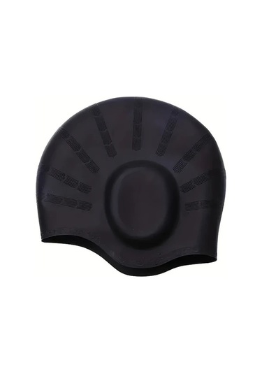 Zhanglei001 Mavi Uzun Saç Yüzme Boneu Su Geçirmez Kulak Koruma Rahat Yetişkin Mavi