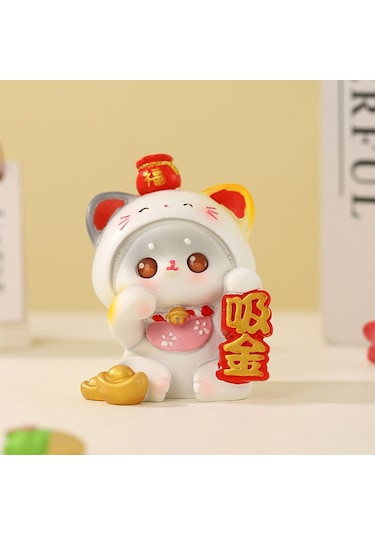 Altınemici Kedicik Karikatür Sevimli Masaüstüara Desorasyonu 1 Adet