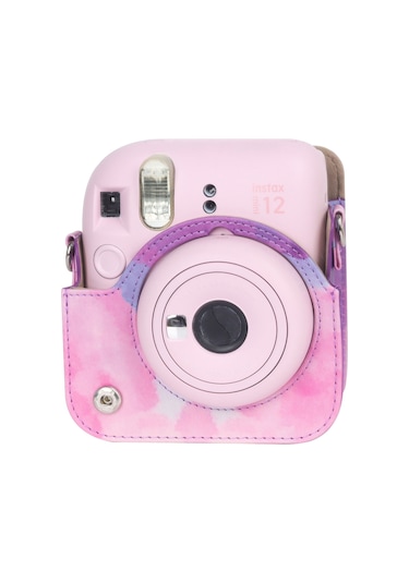 Instax Mini 12 Makine Uyumlu Renkli Deri Kılıf