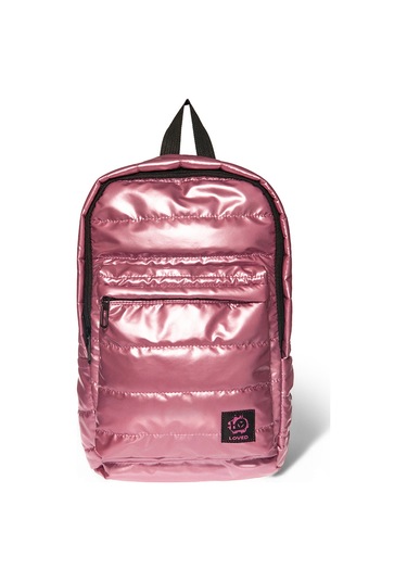 Biggdesign Moods Up Loved Kapitone Sırt Çantası Su Geçirmez Hafif Okul Ve Laptop Çantası Pembe Pembe