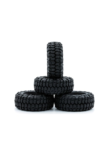 Mufunye 1/24 Axial Scx24 Rc Araçlar İçin 4 Adet Kauçuk Lastik Takımı C Model - 54mm Çap, 18mm Genişlik