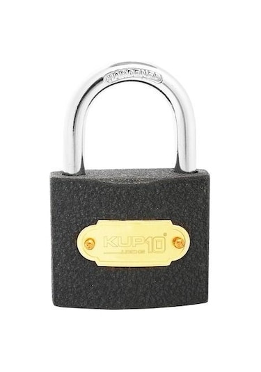 Kupa Asma Kilit Gri 32 Mm. - 3 Anahtarlı