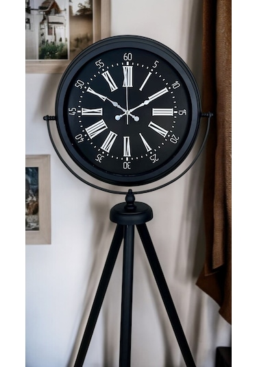 Black Aura Tripod Ayaklı Saat Siyah