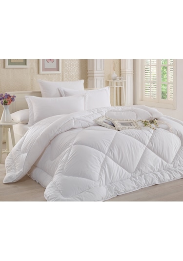 255 x 230 Xxl Microfiber Silikon Yorgan Beyaz