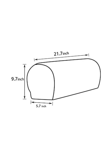 Reedark Kırmızı Renkli Yıkanabilir Elastik Koltuk Koltuk Sandalye Kol Koruyucu Örtüsü 1 Çift - Poliester Malzeme - Moda Stili Koyu Kırmızı