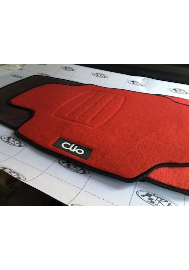 Clio 4 Kırmızı Paspas Mugen Halı Paspas Birebir Kesim