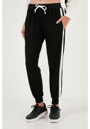 Lela Renk Bloklu Regular Fit Kapüşonlu Spor Bayan Takım 5863835 Antrasit