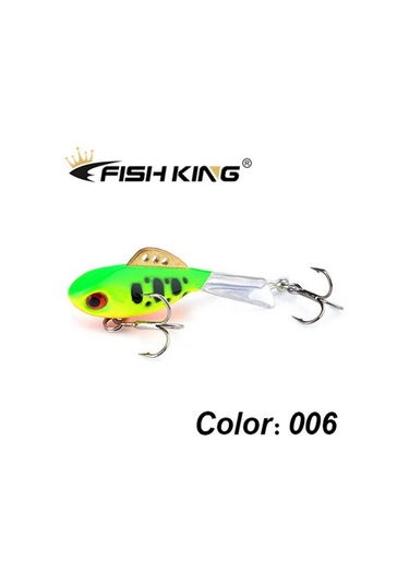 Balık Kral Kış Buz Balıkçılık Cazibesi Dengeleyici 3d Gözler Jig Yem Sert Cazibesi Jig Dengeleyiciler Balıkçılık Yem Levrek Ve Pike Yakalamak İçin 006-65mm-17g