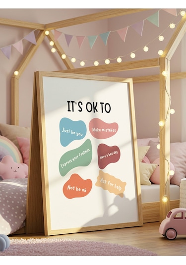 It's Ok To Dijital Baskı Poster V1 Çerçevesiz