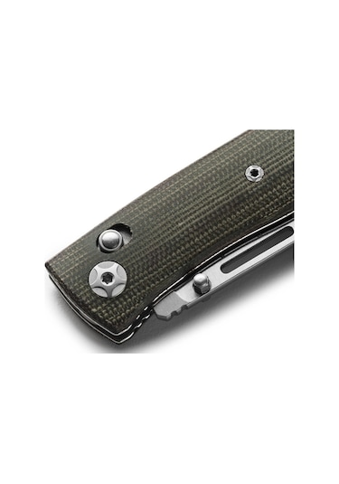 Lionsteel Nini Green Canvas - Full Handle Kamp Çakı Yeşil