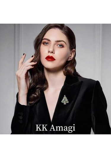 Kadınlar Kızlar İçin Noel Broş Pinleri Takı Avusturya Kristali Muhteşem Kış Dilek Ağacı Noel Süslemeleri İçin Küçük Yıldız Broşu Çok Renkli