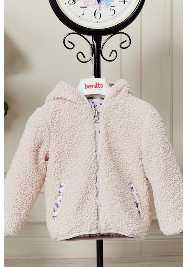 Benitto Kids Çift Taraflı Kız Bebek Çocuk Mont 51344 Mor
