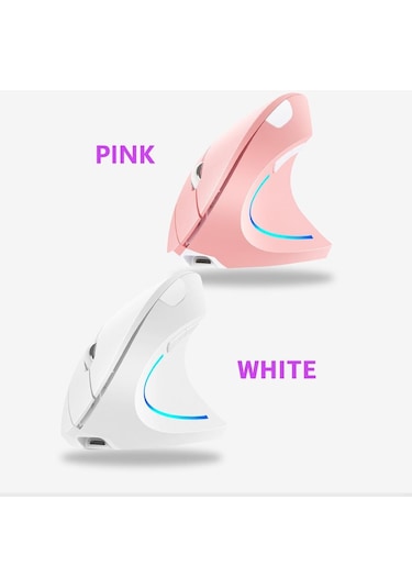 Kablosuz Dikey Şarj Edilebilir Ergonomik 2.4 G Mouse