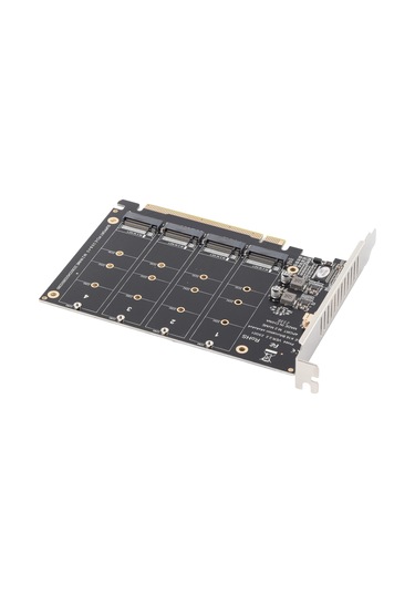 Tenfowee Ph44 M.2 Nvme Ssd Pcıe X16 Dönüştürücü Kartı - 4 Portlu 32gbps Hız, Raıd Desteği, Led Gösterge, Sabit Çalışma