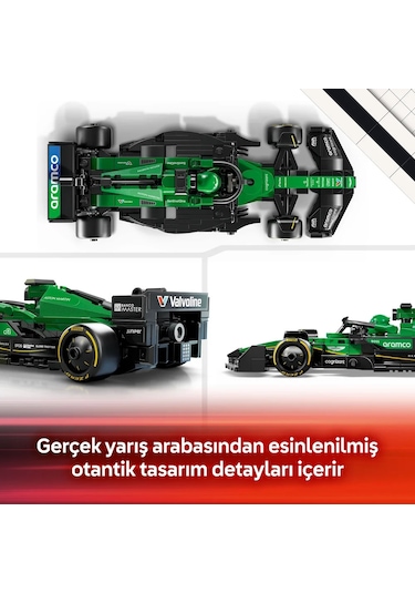 LEGO® Speed Champions Aston Martin Aramco F1® AMR24 Yarış Arabası 77245 - 10 Yaş ve Üzeri Çocuklar için Yaratıcı Oyuncak Yapım Seti (269P)
