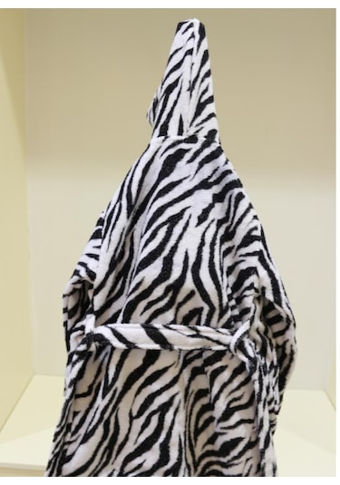 Bebek & Çocuk Baskılı Kapşonlu Bornoz %100 Pamuklu Unisex Çok Renkli