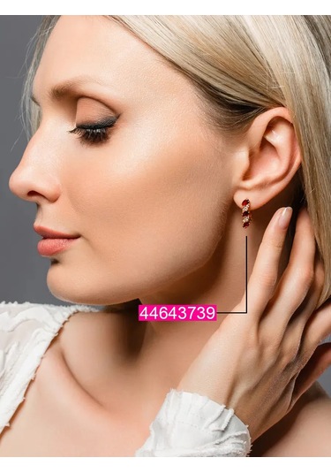 Lamponi 925 Ayar Gümüş 585 Ayar Altın Zirkon Taşlı Yakut Takı Yüzüğü 183826677 Altın