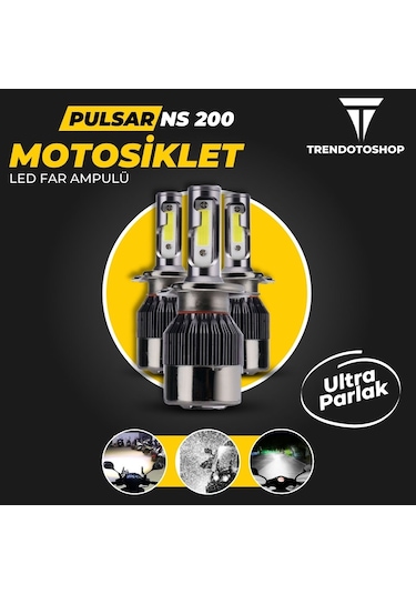 Bajaj Pulsar Ns200 Led Motosiklet Far Ampulü Beyaz