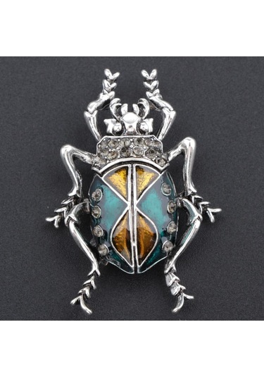 Suntek Zarif Böcek Broşlar Emaye Böcek Yaka Pin Rozeti Moda Çok Renkli