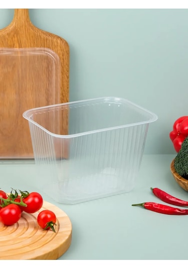 Upakovsik+ Tek Kullanımlık Kapaklı Konteyner 2000 Ml, 30 Adet 396901382 100 adet