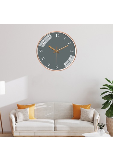 Suntek Ofis Için Duvar Saati Sessiz Hareketsiz Pille Çalışır Diğer