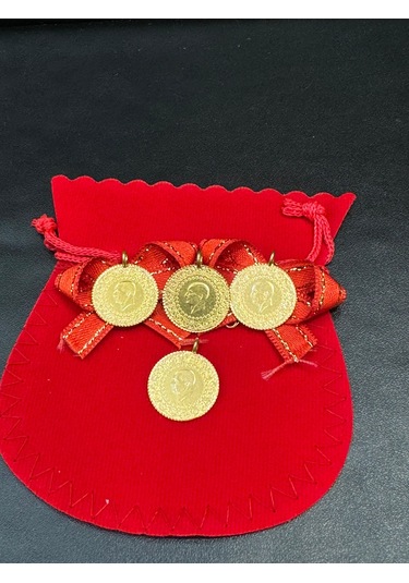 Vıctorıa Gold 4 Adet Çeyrek Altın -eski Tarihli Kulplu 22 Ayar